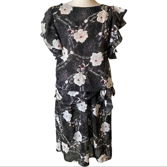 SanYeVon Vintage Floral Dress Sz S - Picture 1 of 12